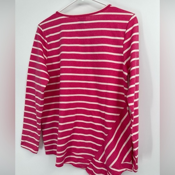 NIC+ZOE Asymmetric Striped Tunic Top Size Small NWT - Picture 5 of 5